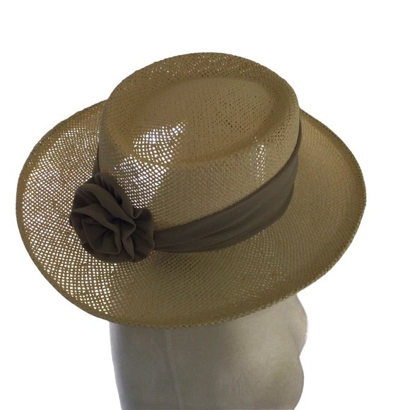 Izod Accessories - Izod Club Raffeta Hat With Flower Accent